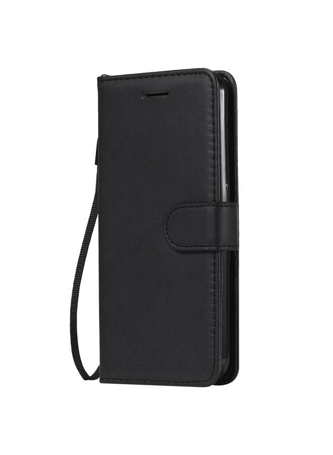 S-TOP Case For Samsung Galaxy M01 Solid Color Horizontal Flip Protective Leather Case with Holder & Card Slots & Wallet & Photo Frame & Lanyard - Image 2