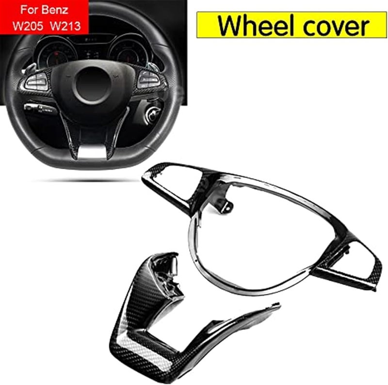 DEMULAX Carbon Fiber Steering Wheel Trim Cover for Mercedes-Benz - Image 5