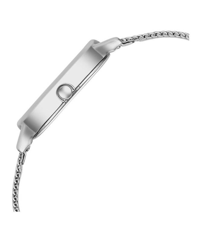 Titan Raga Oval Silver Analogue Watch & Strap for Women 2665sm01 - Image 4