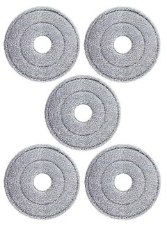 Generic 5-piece circular mop cloth replacement cleaning mopping floor washing household use  - Image 1