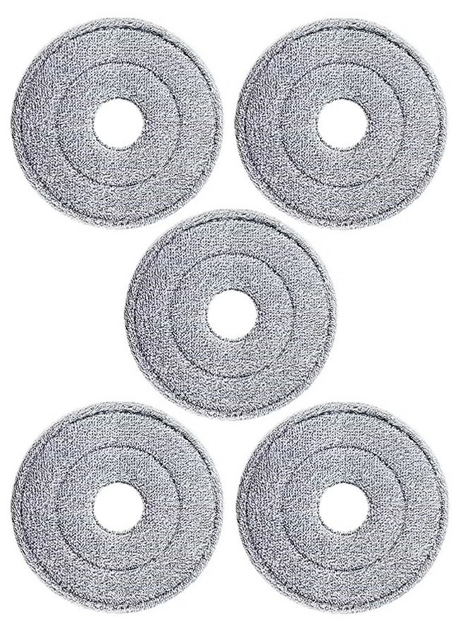 5-piece circular mop cloth replacement cleaning mopping floor washing household use
