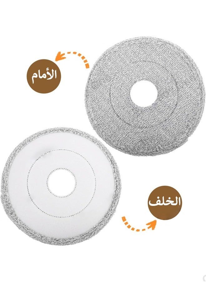 5-piece circular mop cloth replacement cleaning mopping floor washing household use