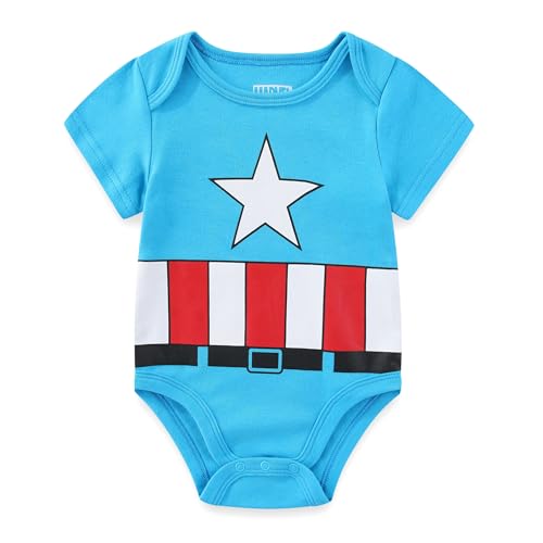 Marvel Avengers Baby Boys 5 Pack Short Sleeve Bodysuit for Newborn and Infants - Image 3