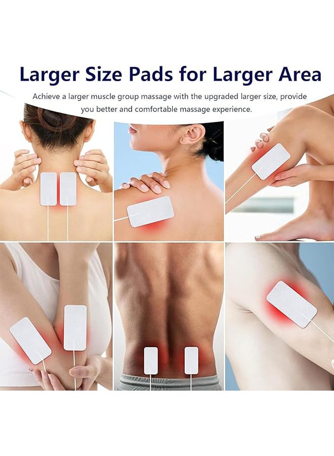 20-Piece Self Adhesive Physical Therapy Electrode Pads, Reusable Square 6 * 9cm Massage Patch, Non-woven Hydrogel Thickening and Sticking, Electrode Self-Adhesive Patch - Image 4