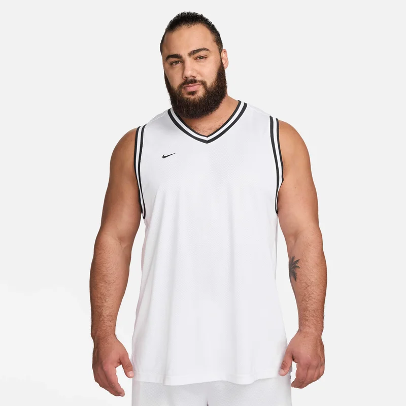Nike White Men's DNA Dri-FIT Basketball Jersey for Men | Best Price UAE