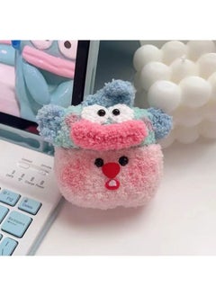 Plush Cute Clown Fish Fold Rabbit Head For Apple Bluetooth Airpodspro1 Generation Headset Protective Cover For 2/3 Generation-Color:Rabbit Head Stacked Ugly Fish-airpods 3