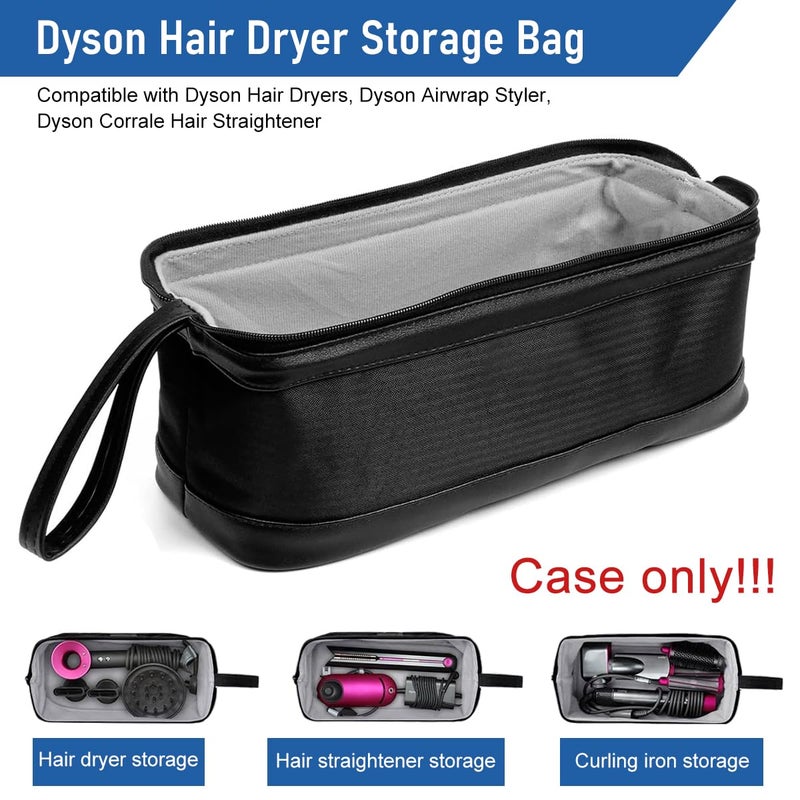 May Create ® Hair Tools Travel Bag for Dyson/Shark Flexstyle Carrying Case Portable Shark Hair Air Wrap Dryer Case Waterproof Dustproof Flat Curling Iron Travel Organizer, Black - Image 3