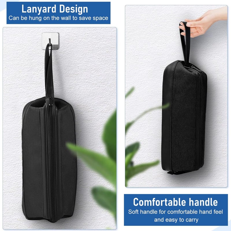 May Create ® Hair Tools Travel Bag for Dyson/Shark Flexstyle Carrying Case Portable Shark Hair Air Wrap Dryer Case Waterproof Dustproof Flat Curling Iron Travel Organizer, Black - Image 5