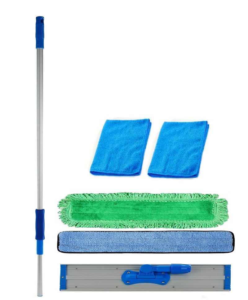 Real Clean 48 inch Commercial Microfiber Mop Kit - Image 1