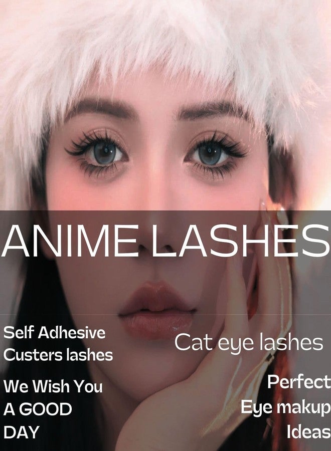 AUGENLI Lash Clusters Manga Lash Clusters Anime Spiky Eyelash Extensions Wispy Individual Lashes Natural C Curl Cluster Eyelash Mixed 10~14mm DIY Lash Extensions Kit with Tweezers (H102) - Image 3