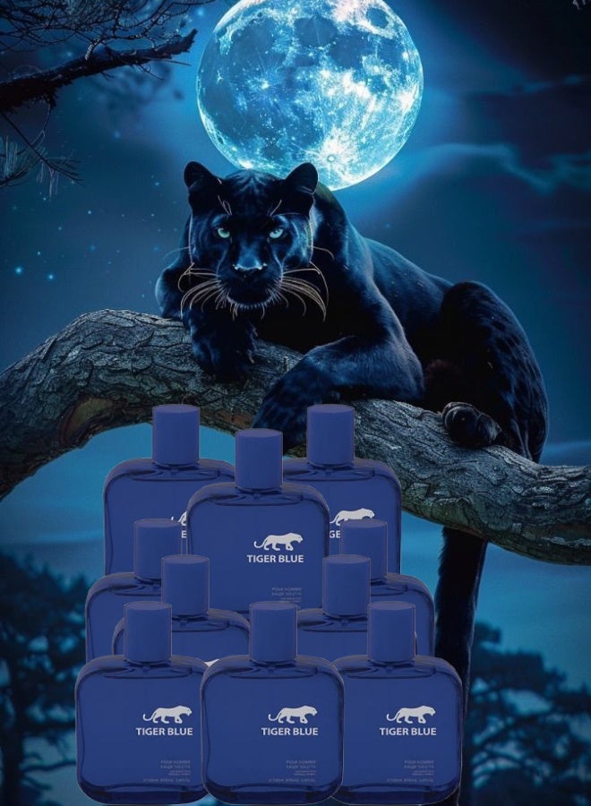 TRI 10 Pieces Tiger Blue Perfume 100ML - Image 1