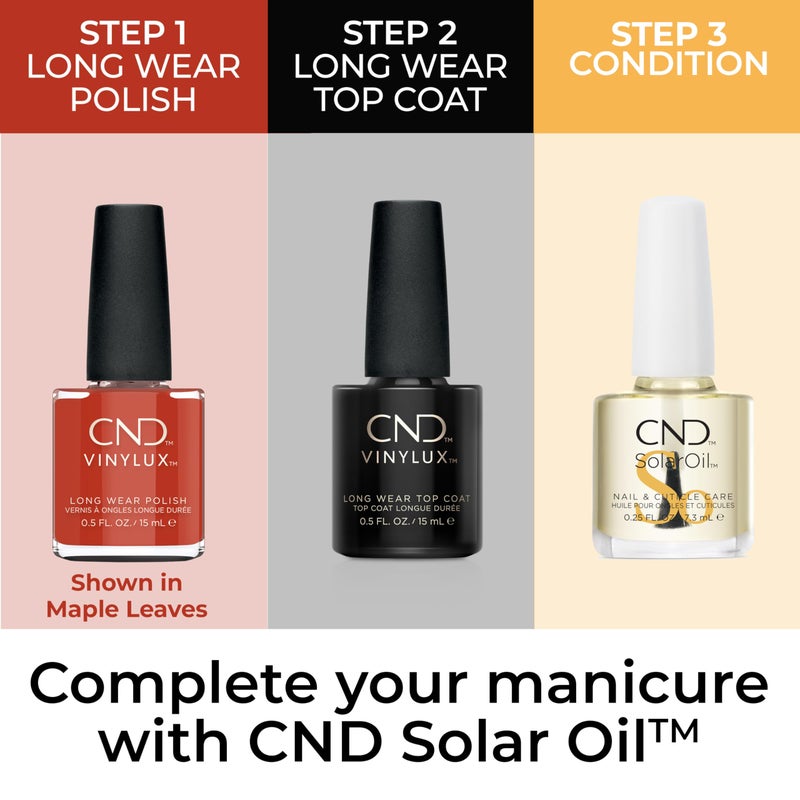 CND Vinylux Longwear Orange Nail Polish, Gel-like Shine & Chip Resistant Color, B-Day Candle, 0.5 fl. oz - Image 5