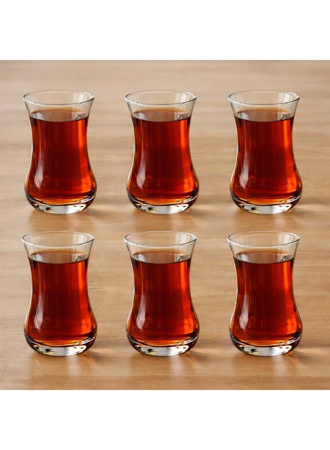 لومينارك طقم كاسات شاي تركي 12 قطعة ☕✨ زجاج شفاف فاخر بتصميم أنيق للضيافة الراقية - Image 4