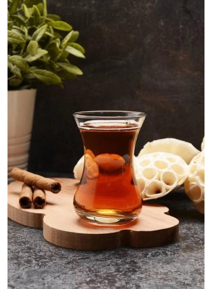 لومينارك طقم كاسات شاي تركي 12 قطعة ☕✨ زجاج شفاف فاخر بتصميم أنيق للضيافة الراقية - Image 1