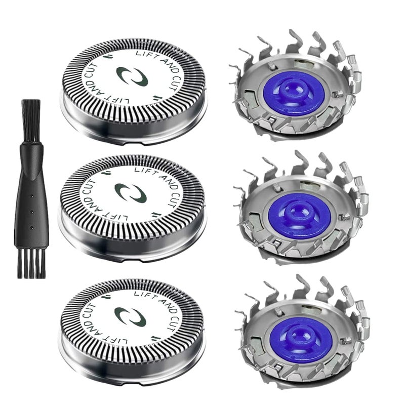 BECHY HQ56 Replacement Shaver Heads for HQ3 HQ4 HQ55 HQ56 HQ6,Replacement Shaver Head Compatible with Philips Norelco HQ300 HQ442 HQ916 HS190 HQ6990 Electric Shavers etc. - Image 1