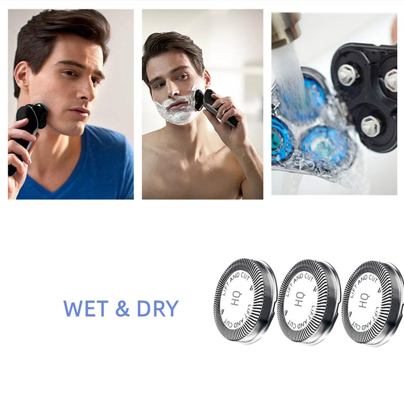 BECHY HQ56 Replacement Shaver Heads for HQ3 HQ4 HQ55 HQ56 HQ6,Replacement Shaver Head Compatible with Philips Norelco HQ300 HQ442 HQ916 HS190 HQ6990 Electric Shavers etc. - Image 3