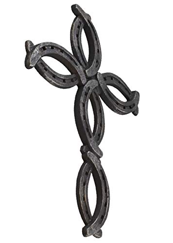 Deleon Collections Decorative Horseshoe Wall Cross - Rustic Spiritual Art Sculpture - Image 2
