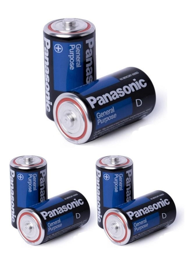 Panasonic 6 Pieces General Purpose D Batteries 