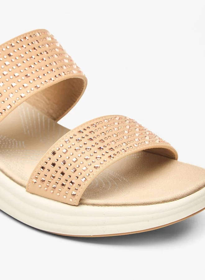 Le Confort Women's Embellished Slip-On Flatform Sandals