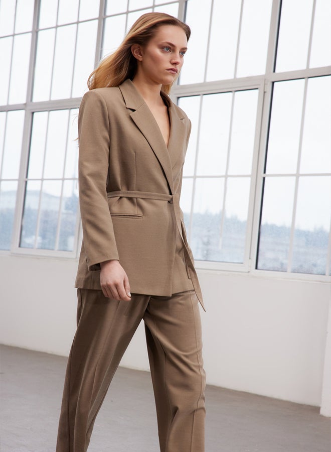 trendyol Limited Edition Stone Lacing Detailed Polyviscose Woven Blazer Jacket - Image 4