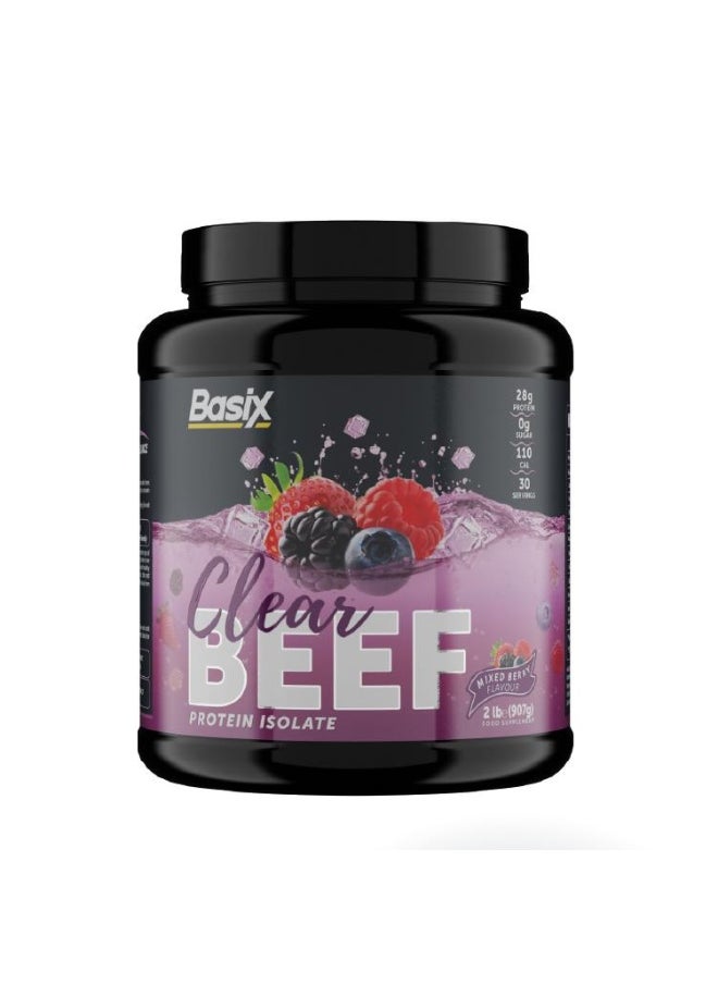 Basix Clear Beef Pro Iso Mixed Berry 2Lb  - Image 1