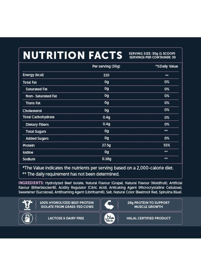 Basix Clear Beef Pro Iso Mixed Berry 2Lb  - Image 2