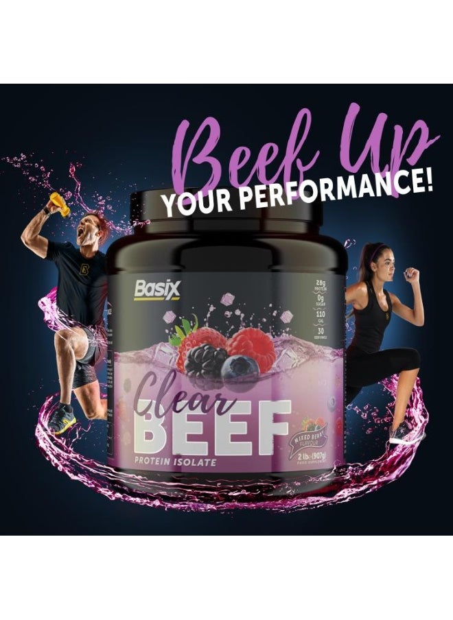 Basix Clear Beef Pro Iso Mixed Berry 2Lb  - Image 5