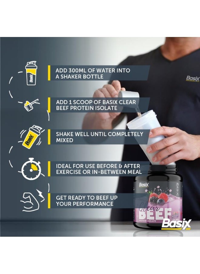 Basix Clear Beef Pro Iso Mixed Berry 2Lb  - Image 4