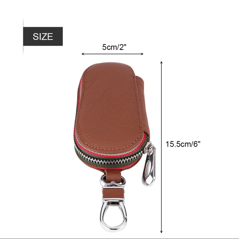 PU Leather Key Case Holder - Top Quality Smooth Touch - Durable Car Key Cover for Daily Protection - Image 3