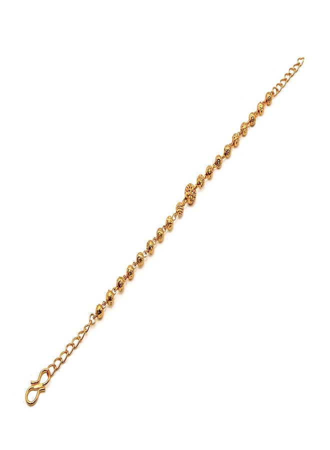 JHB Gold plated Brass Beads Hand Bracelet for Women - Image 5
