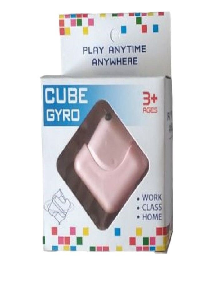Generic - Magic Cube Hand Spinner Whirlwind Square Finger Gyro EDC Decompression Toys Pink - Image 1