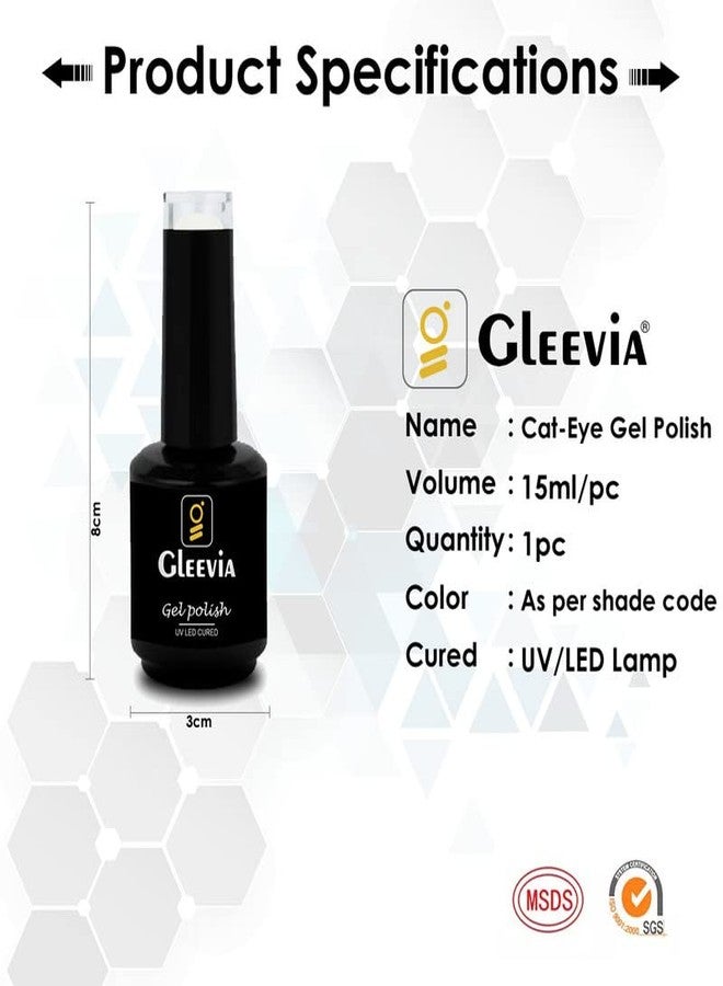 Gleevia جل طلاء الأظافر بالأشعة فوق البنفسجية من جليفيا للمبتدئين والمحترفين، 15 مل، غطاء زجاجة، كود الظل: C8 - Image 4