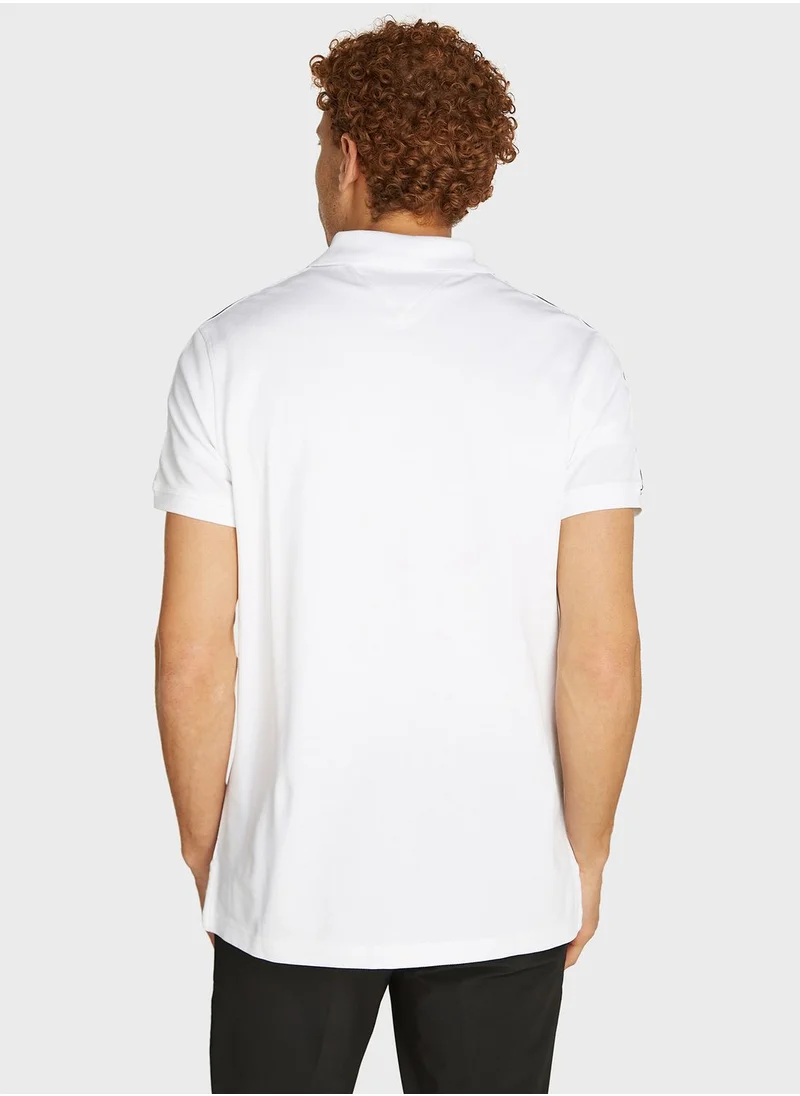 TOMMY HILFIGER Logo Striped Polo Shirts