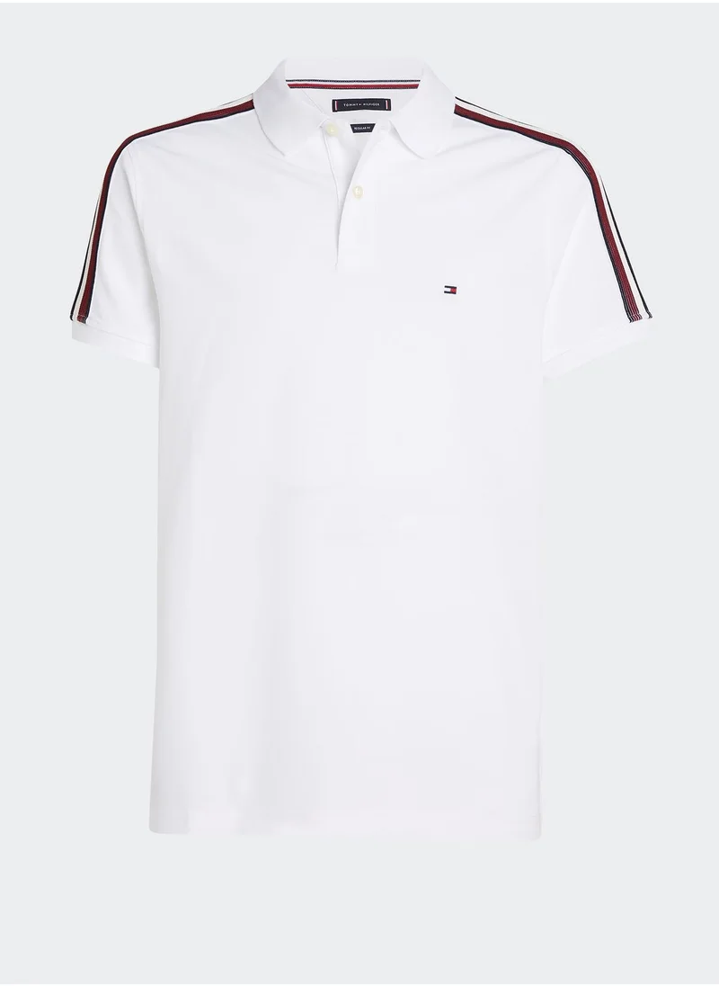 TOMMY HILFIGER Logo Striped Polo Shirts