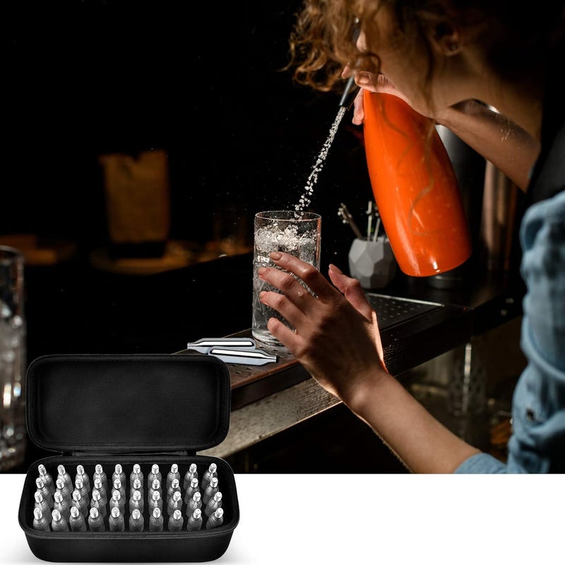 ALKOO CO2/N2O Cartridges Storage Case for Cyclists, Airsoft & Hunters – Hard Shell Holder with 40 Slots for 8g/12g Refills – for Crosman, for Umarex & More – Ideal for Bike Trips, Camping Use – Case Only - Image 4