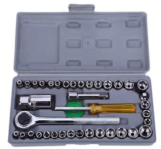 JAWL 40 IN 1 Steel Imported Automobile Motorcycle Repair Tool Kit Case Precision Socket Wrench - Image 1