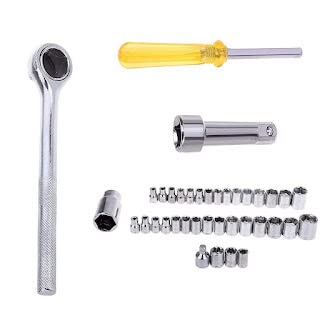 JAWL 40 IN 1 Steel Imported Automobile Motorcycle Repair Tool Kit Case Precision Socket Wrench - Image 3