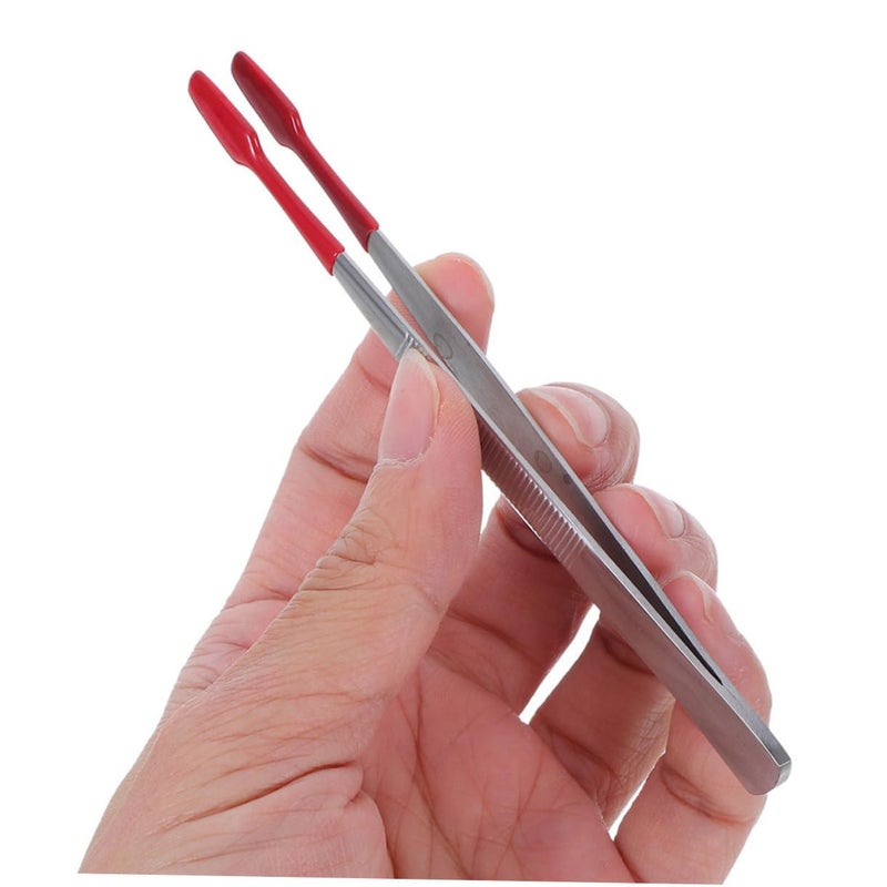 2 Pack Precision Craft Tweezers With Rubber Tips For Stamps Coins Stickers - Image 5