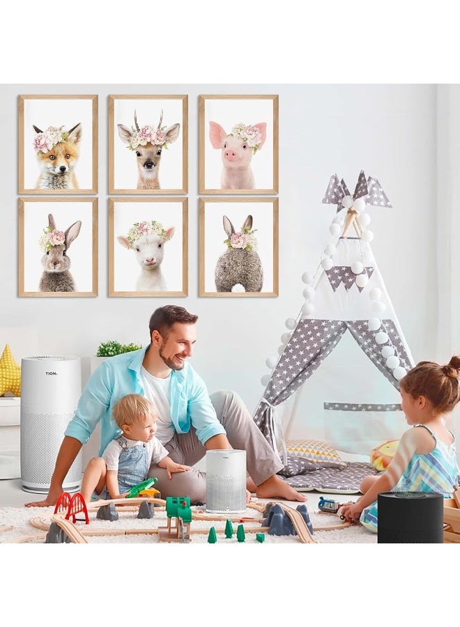 Home Trove Ephany Baby Animal Posters And Prints Rabbite Piglet Deer Fox Canvas Painting Nursery Pig Wall Art - Image 3