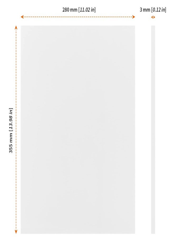 HOZEON 50 Pack 11 x 14 Inch Foam Boards, White Foam Board, 1/8 Inch Thickness Foam Core Backing Board Polystyrene Poster Board Signboards for Presentation, Artwork, 3D Modeling - Image 2