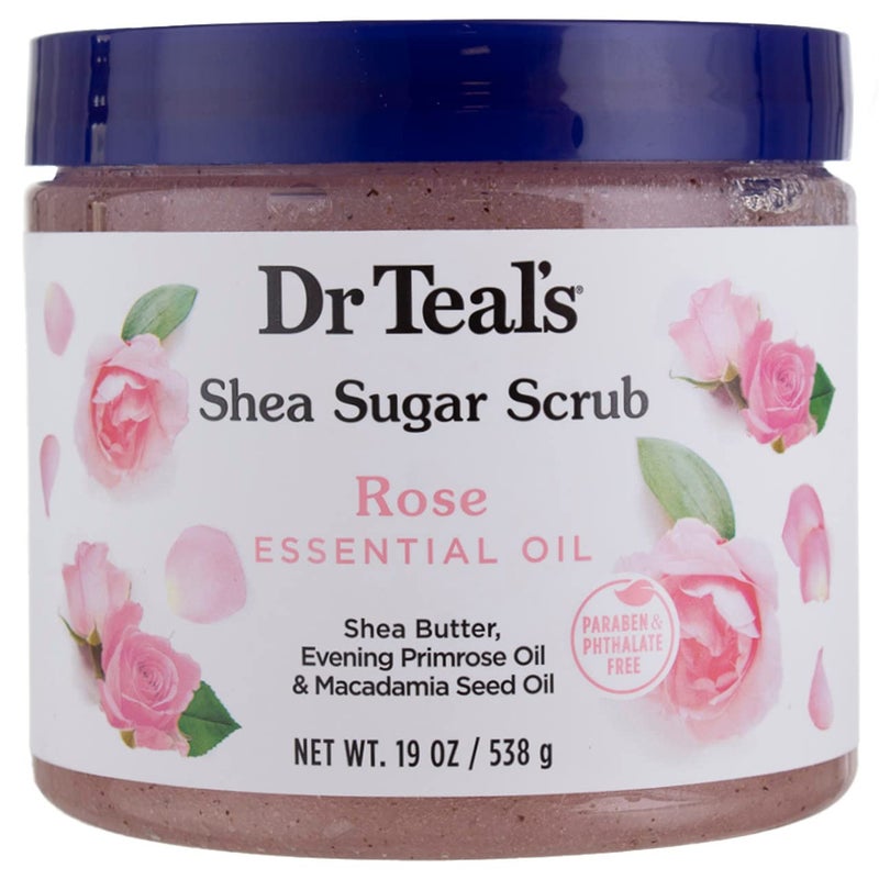 Dr Teal's Dr. Teal's Shea Sugar Scrub Rose 19 Ounce Jar 