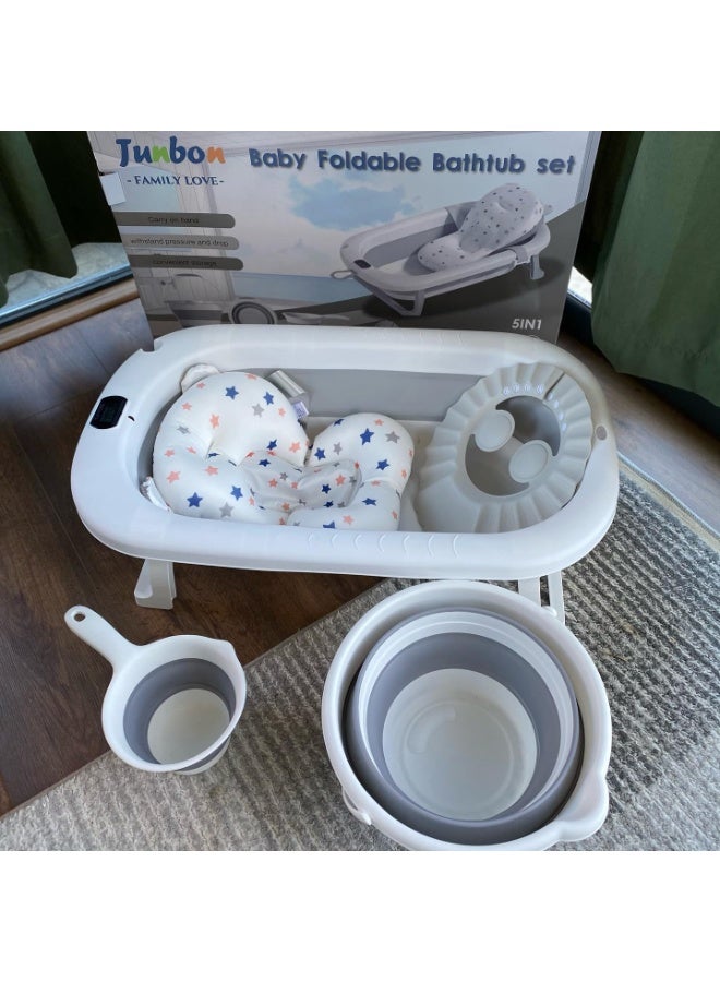 Foldable Bath Set 5-Piece for babies with Temperature Display YM-205 - Image 3