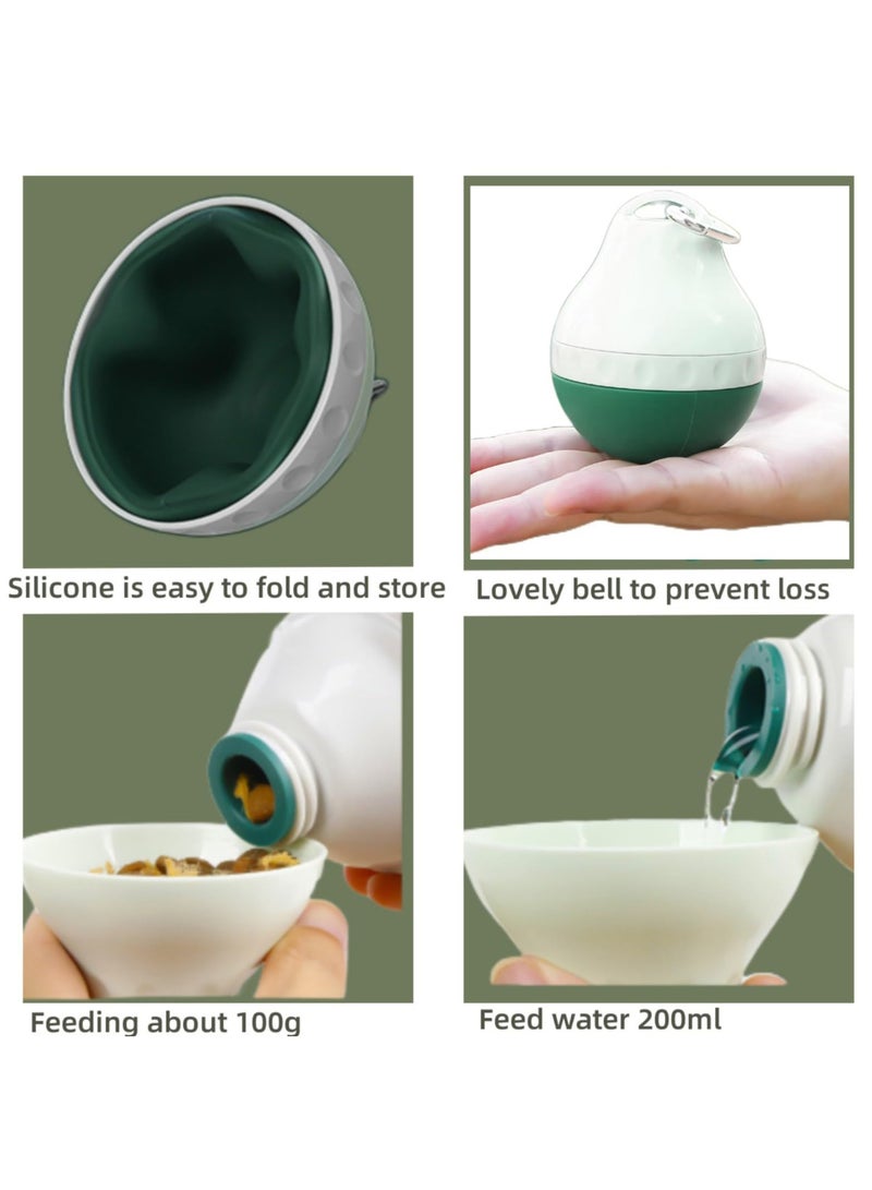 KASTWAVE Portable Dog Water Bottle and Food, Dog Travel Water Bottle Detachable Bowl Leak Proof Portable, Leak-proof Drinking Bottle Bowl,  for Outdoor Walking, Hiking, Trave - Image 2