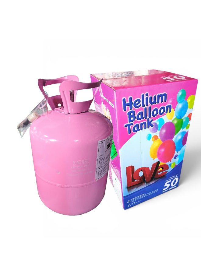 Love Helium Tank with Gas for Filling 50 Balloons - Image 1
