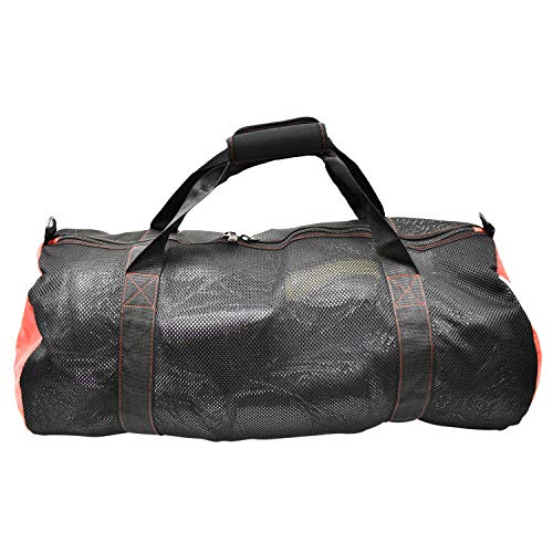 Scuba Choice Collapsible Mesh Duffle Bag for Dive Gear, 600D Polyester, YKK Zipper, 30" x 16", Neoprene Comfort Grip & Extra Shoulder Strap – Durable, Spacious Storage Diving Equipment Accessories - Image 3