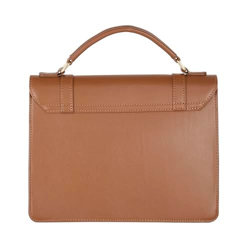 Accessorize London Women's Rookie Brown Satchel Handbag |Handle satchels & Shoulder Sling Bags For Women Office |College|Travel Use - Image 3
