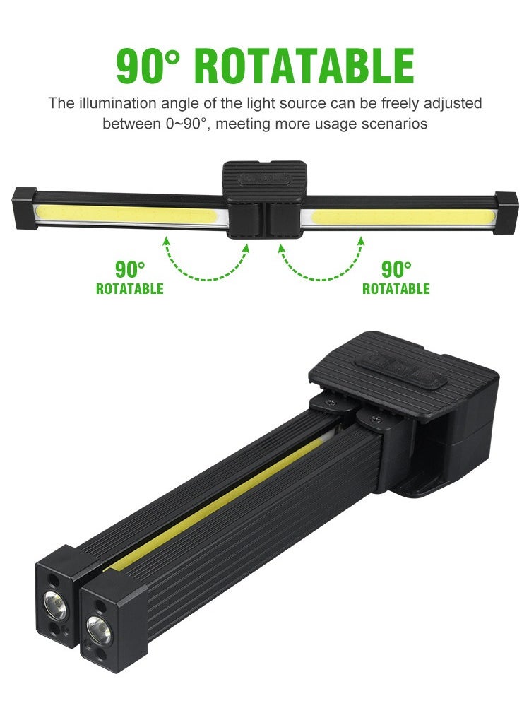 Generic Rechargeable Work Light, Camping Light with Magnetic Base, 90° Rotate Mechanic Flashlight for Car Repair, Camping  for Fathers Day Gifts  - Image 2