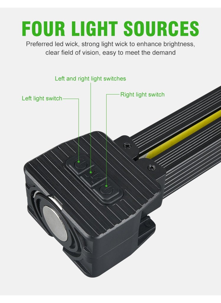 Generic Rechargeable Work Light, Camping Light with Magnetic Base, 90° Rotate Mechanic Flashlight for Car Repair, Camping  for Fathers Day Gifts  - Image 3