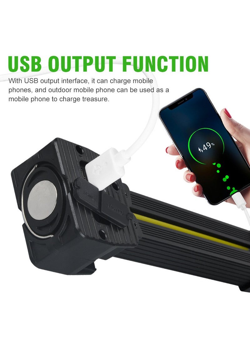 Generic Rechargeable Work Light, Camping Light with Magnetic Base, 90° Rotate Mechanic Flashlight for Car Repair, Camping  for Fathers Day Gifts  - Image 4