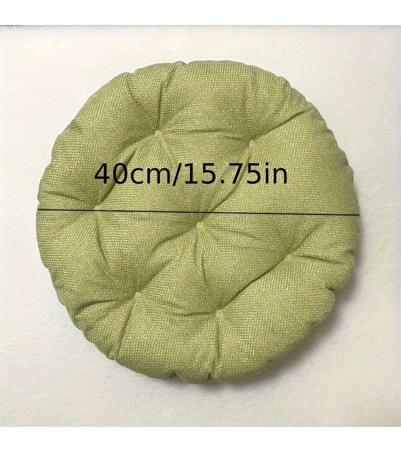 1pc Luxurious Cushion Tangerine Diameter 17 72inch Japanese Tatami Floor Mat Soft Breathable Thickened Cross Legged Floor Seat for Meditation Home Decoration Bay Window Seating Relaxation Durable Easy to Clean - Image 3